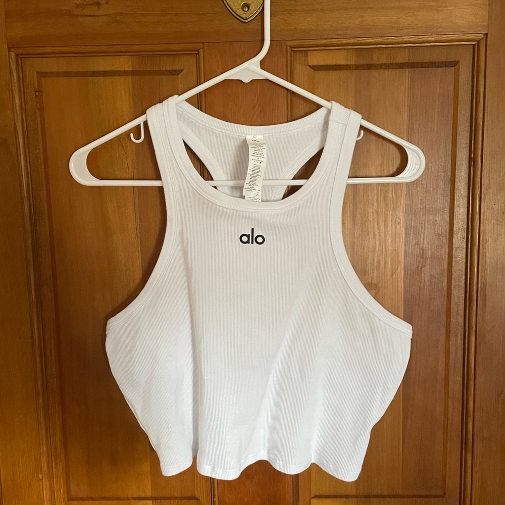 ALO Yoga Women's Classic White Tank Top